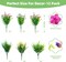 12-Bundle Artificial Outdoor Flowers – UV-Resistant Faux Plants, Plastic Greenery, No-Fade Fake Flowers for Garden, Planters, Porch, and Window Decor (Multi-Color)